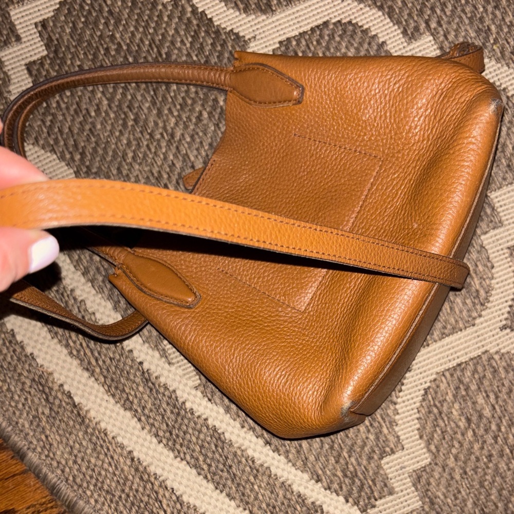 Madewell The Mini Shopper Tote in Soft Grain Pebbled Leather - Picture 7 of 9
